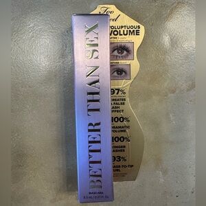 Too Faced Better Than Sex Mascara in Silver Packaging